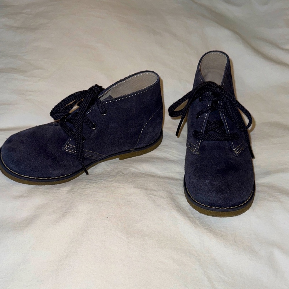 FootMates Dark Blue Lace-Up Boots 10.5